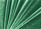 Shiny Green Warp Knitted Polyester Elastane Fabric For Garment Dress Blanket